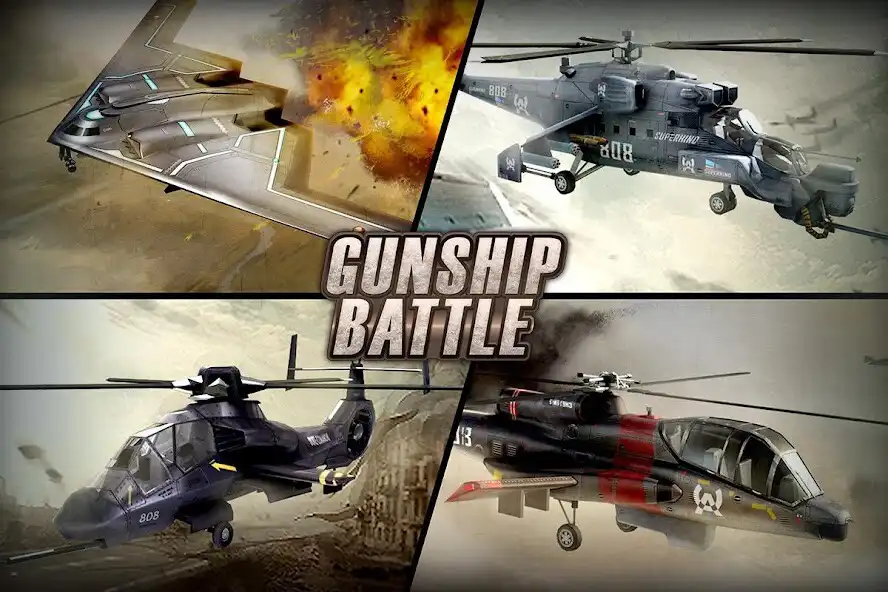 Play GUNSHIP BATTLE: Helicopter 3D  and enjoy GUNSHIP BATTLE: Helicopter 3D with UptoPlay