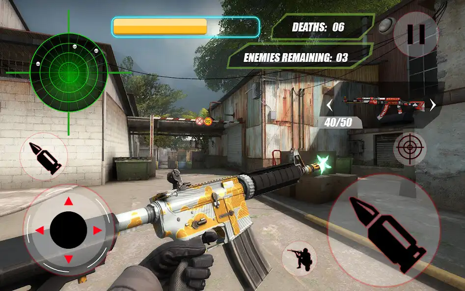Play Gun Shooting Games FPS Offline as an online game Gun Shooting Games FPS Offline with UptoPlay
