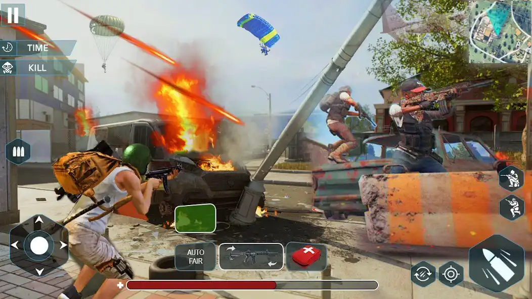 Play Gun Shoot War: Squad Fire 3d as an online game Gun Shoot War: Squad Fire 3d with UptoPlay
