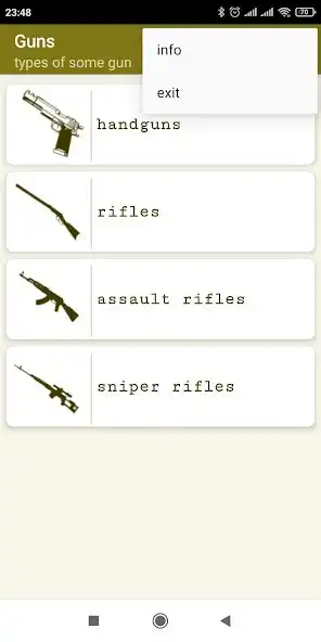 Play Guns info  and enjoy Guns info with UptoPlay