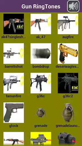 Play Gun Sounds and Ringtones
