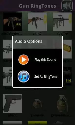 Play Gun Sounds and Ringtones