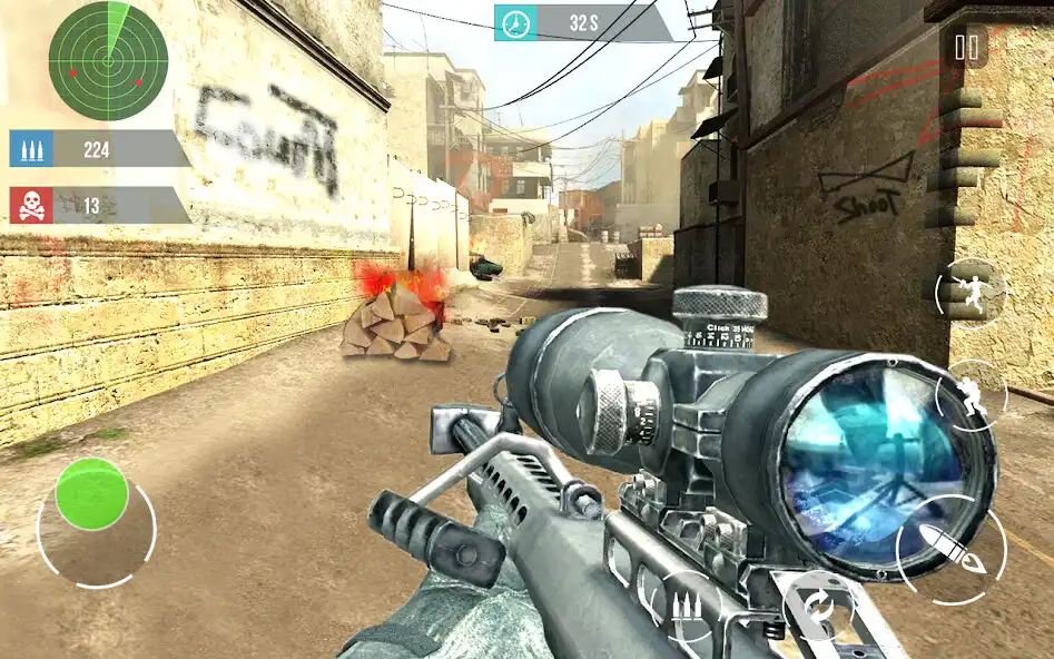 Play Gun Strike 3D: Cover Action as an online game Gun Strike 3D: Cover Action with UptoPlay