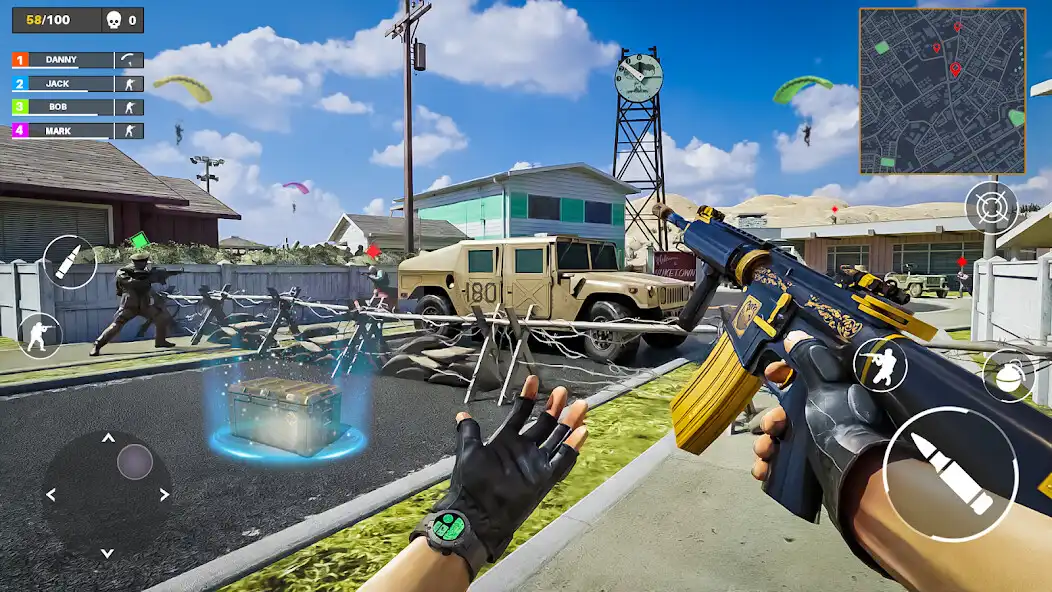 Play Gun Strike: Commando Shootings as an online game Gun Strike: Commando Shootings with UptoPlay