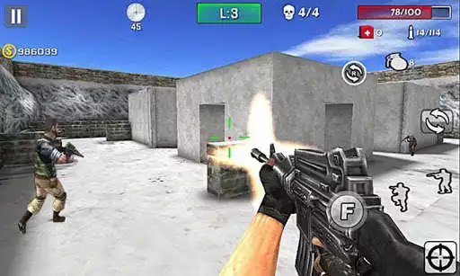 Play Gun Strike Shoot as an online game Gun Strike Shoot with UptoPlay