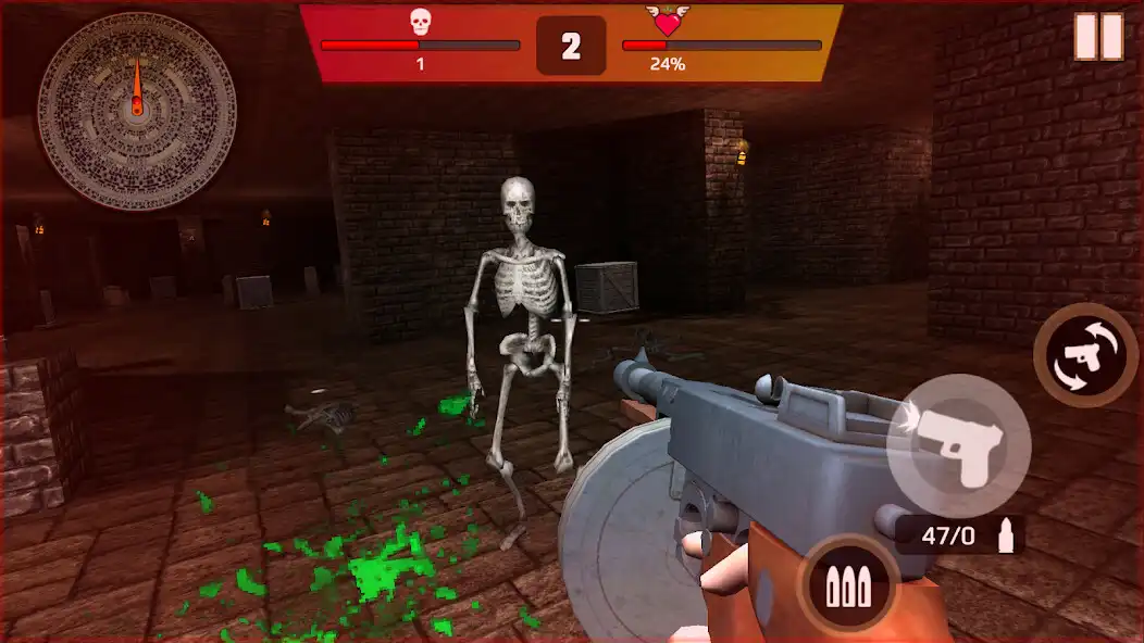 Play Gun War Skeletons：Survival as an online game Gun War Skeletons：Survival with UptoPlay