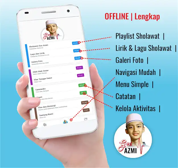 Play Gus Azmi Offline Lengkap  and enjoy Gus Azmi Offline Lengkap with UptoPlay