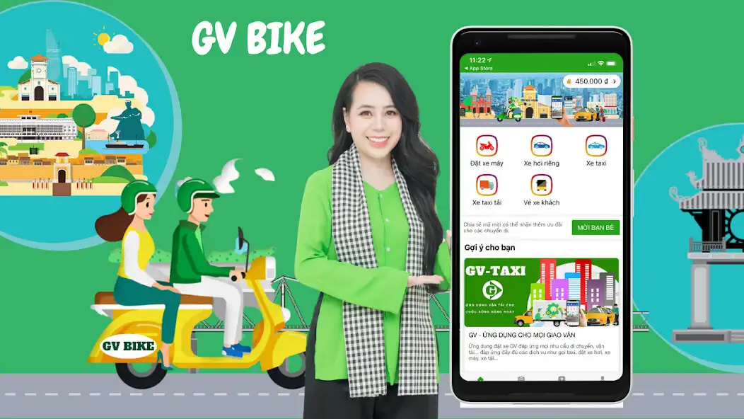 Play GV - Đặt xe GoCar, bike, Taxi as an online game GV - Đặt xe GoCar, bike, Taxi with UptoPlay