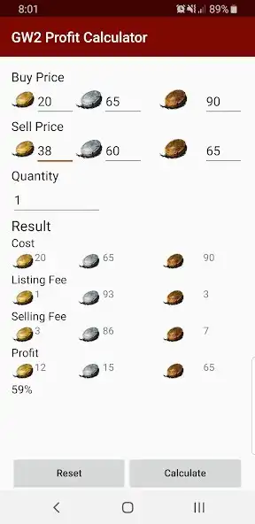 Play GW2 Profit Calculator as an online game GW2 Profit Calculator with UptoPlay