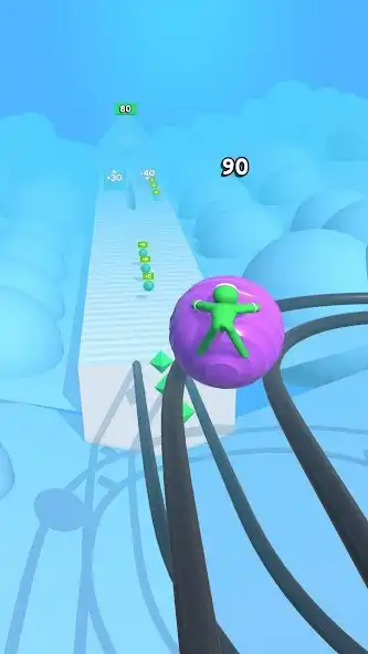 Play Gym Ball Run as an online game Gym Ball Run with UptoPlay