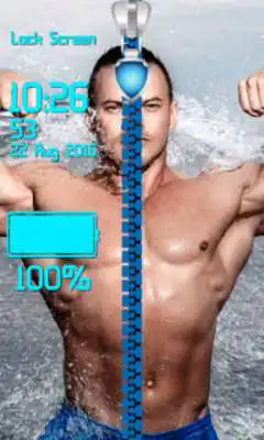 Play Gym Body Zipper Lock Screen