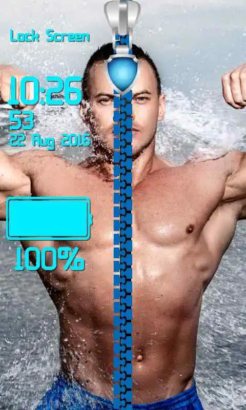 Play Gym Body Zipper Lock Screen