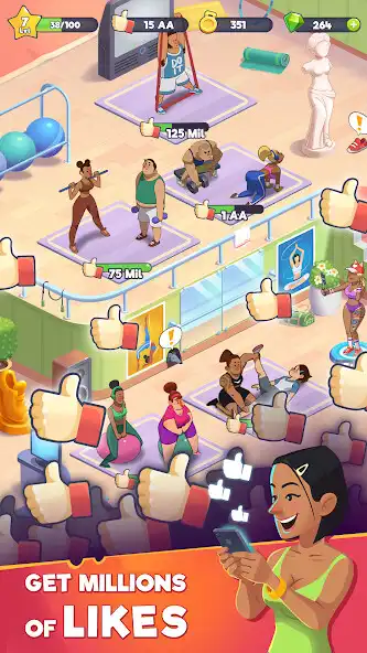 Play Gym bunny: Idle tycoon game as an online game Gym bunny: Idle tycoon game with UptoPlay