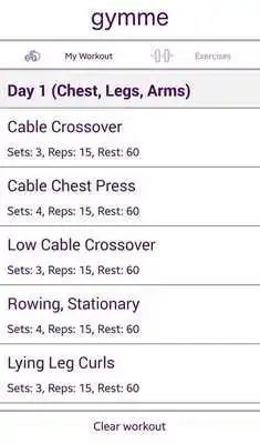 Play Gymme: Your Workout Generator