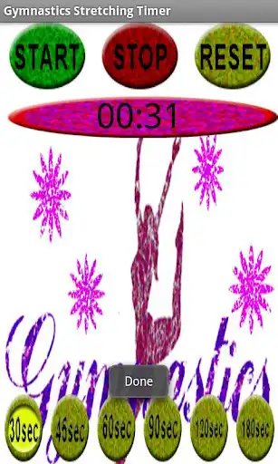 Play Gymnastics Stretching Timer as an online game Gymnastics Stretching Timer with UptoPlay