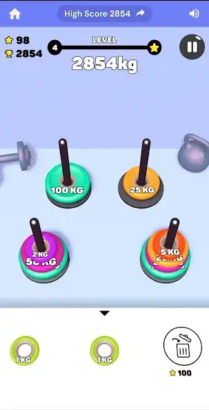 Play Gym stack 3D as an online game Gym stack 3D with UptoPlay