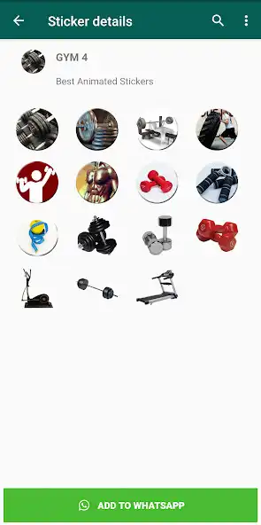 Play Gym Stickers for Whatsapp as an online game Gym Stickers for Whatsapp with UptoPlay