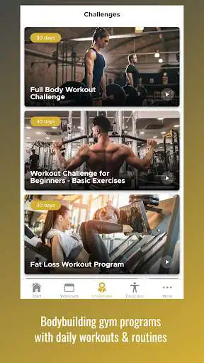 Play Gym Workout Plan as an online game Gym Workout Plan with UptoPlay