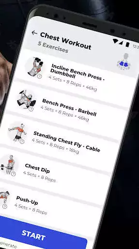 Play Gym Workout Tracker  Gym Log as an online game Gym Workout Tracker  Gym Log with UptoPlay