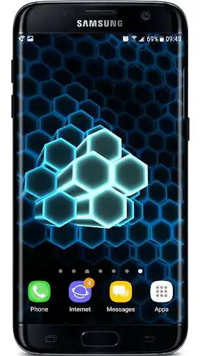 Play Gyro Hex Particles 3D Live Wallpaper as an online game Gyro Hex Particles 3D Live Wallpaper with UptoPlay