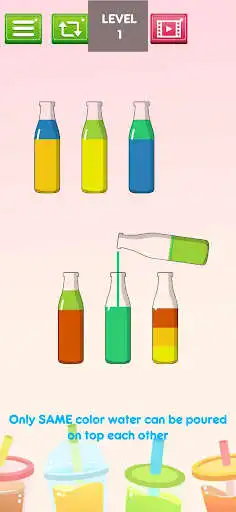 Play H2O Bottle Puzzle - Water Color Sort Puzzle Game as an online game H2O Bottle Puzzle - Water Color Sort Puzzle Game with UptoPlay