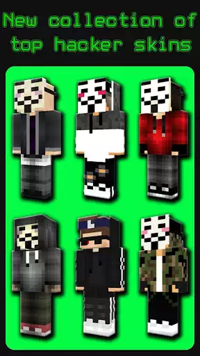 Play Hacker Skins For Minecraft PE  and enjoy Hacker Skins For Minecraft PE with UptoPlay
