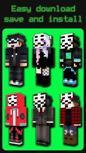 Play Hacker Skins For Minecraft PE as an online game Hacker Skins For Minecraft PE with UptoPlay