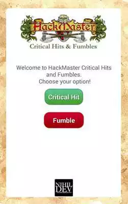 Play Hackmaster Crits and Fumble V2 Play Hackmaster Crits and Fumble V2