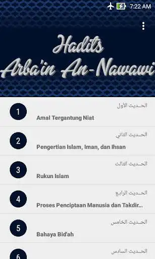 Play Hadits Arbain Nawawi  and enjoy Hadits Arbain Nawawi with UptoPlay