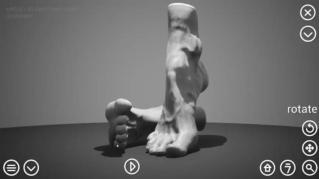 Play HAELE 3D Feet Poser Lite Demo as an online game HAELE 3D Feet Poser Lite Demo with UptoPlay
