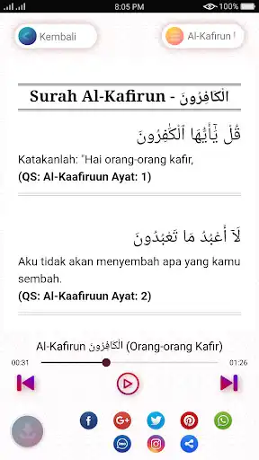 Play Hafalan Surat Surat Pendek AlQuran as an online game Hafalan Surat Surat Pendek AlQuran with UptoPlay