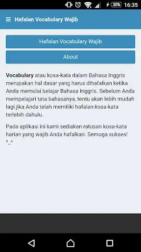 Play Hafalan Vocabulary Wajib
