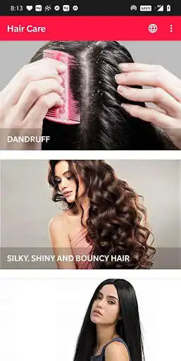 Play Hair Care - Dandruff, Hair Fall, Black Shiny Hair  and enjoy Hair Care - Dandruff, Hair Fall, Black Shiny Hair with UptoPlay