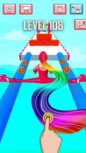 Play Hair Challenge : Makeover Run  and enjoy Hair Challenge : Makeover Run with UptoPlay