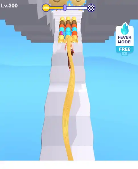 Play Hair Challenge Run Game as an online game Hair Challenge Run Game with UptoPlay