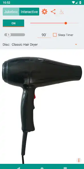 Play Hair Dryer Jukebox - White Noise  Nature Sounds  and enjoy Hair Dryer Jukebox - White Noise  Nature Sounds with UptoPlay