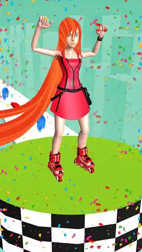 Play Hair run Challenge runner game 3d hairs body race as an online game Hair run Challenge runner game 3d hairs body race with UptoPlay