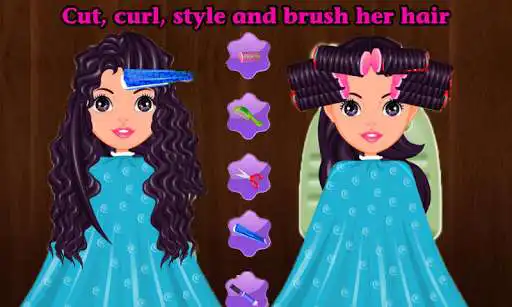 Play Hair salon Hairdo - Girl games as an online game Hair salon Hairdo - Girl games with UptoPlay