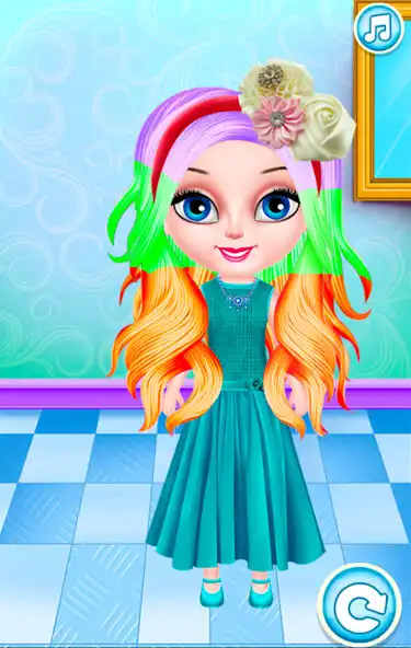Play Hair salon Trendy  Hairstyles for princess Baby as an online game Hair salon Trendy  Hairstyles for princess Baby with UptoPlay