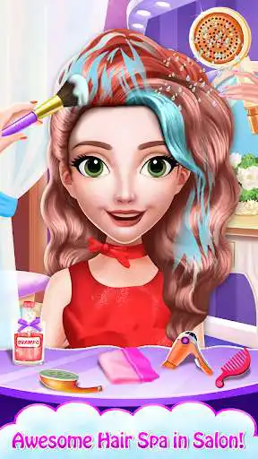 Play Hairs Makeup Artist Salon as an online game Hairs Makeup Artist Salon with UptoPlay