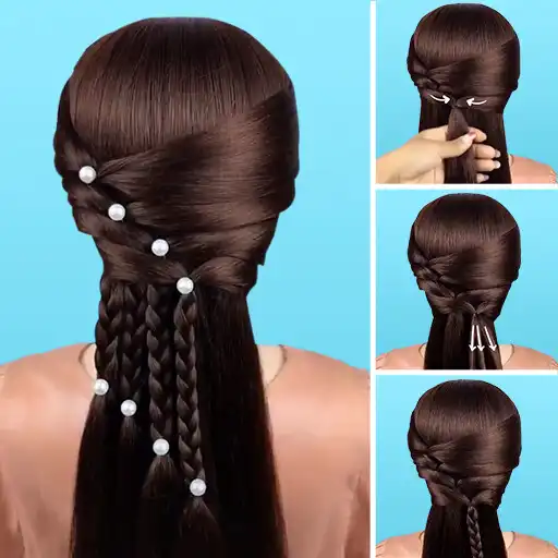 Play Hairstyles step by step easy, offline - DIY APK