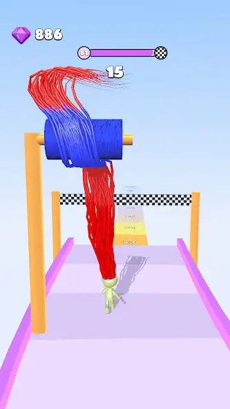 Play Hairy-Man Run as an online game Hairy-Man Run with UptoPlay