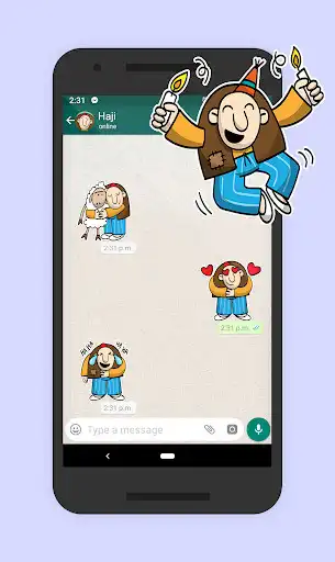 Play Haji - WAStickers  and enjoy Haji - WAStickers with UptoPlay
