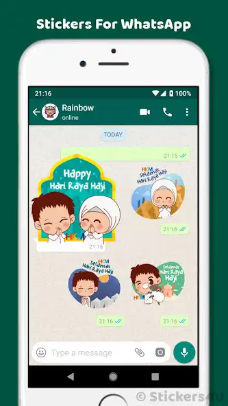 Play Hajj Greetings Stickers as an online game Hajj Greetings Stickers with UptoPlay