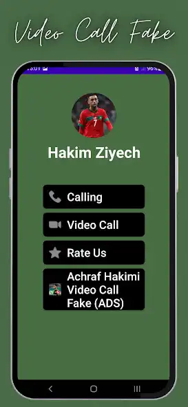 Play Hakim Ziyech Video Call Fake as an online game Hakim Ziyech Video Call Fake with UptoPlay