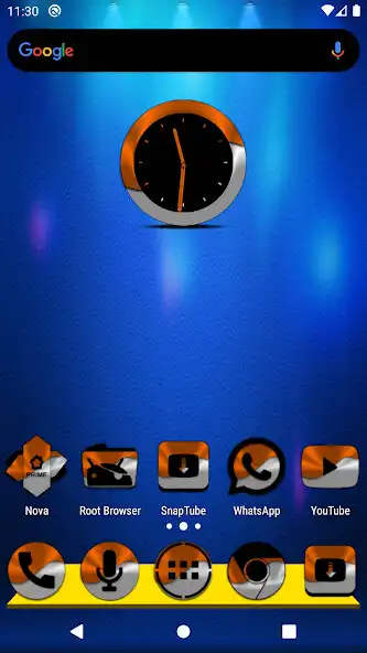 Play Half Light Orange Icon Pack  and enjoy Half Light Orange Icon Pack with UptoPlay