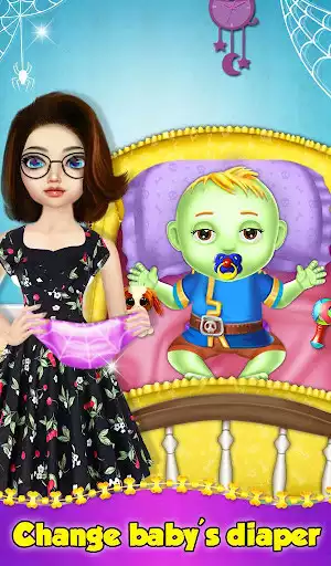 Play Halloween Baby Daycare Game  and enjoy Halloween Baby Daycare Game with UptoPlay