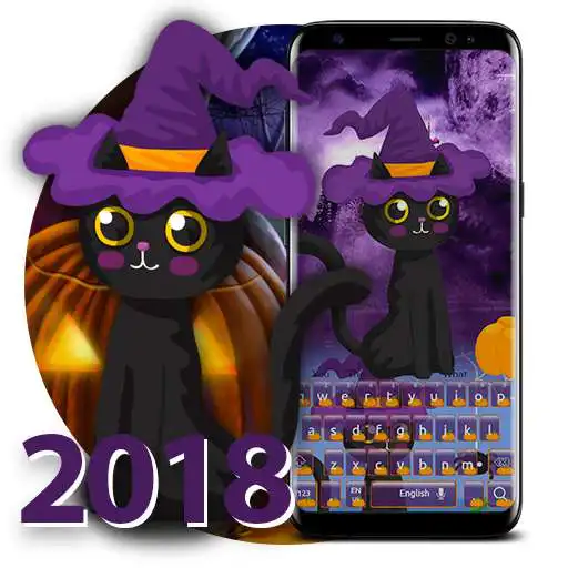 Run free android online Halloween Black Cat Keyboard APK
