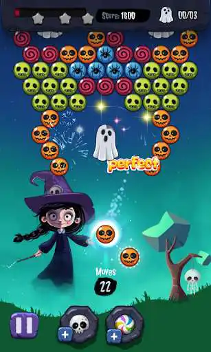 Play Halloween Bubble as an online game Halloween Bubble with UptoPlay
