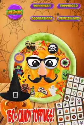 Play Halloween Candy Pizza Maker - Dessert Food Cooking
